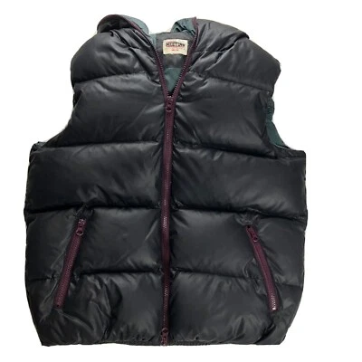 Meeting Active People Puffer Vest with Zip up Hood -No Tags - Black Purple Teal  - Image 1 of 4