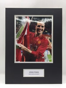 RARE John O’Shea Manchester United Signed Photo Display + COA AUTOGRAPH 2008 - Picture 1 of 2