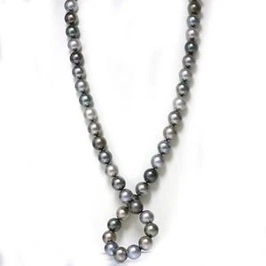 Tahitian South Sea opera Pearl Necklace  15 - 14 mm AAA Multi Color 14k 35"  - Picture 1 of 4