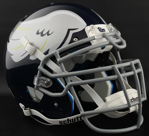 *CUSTOM* RICE OWLS NCAA Schutt XP GAMEDAY Replica Football Helmet Cover