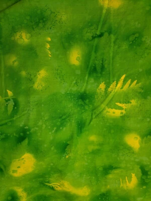 Cotton Fabric 42" x 2 3/4 yds Green Benartex Fossil Fern - Image 1 of 4