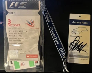RARE Sebastian Vettel signed 2007 BMW Pit Lane Park access pass - Picture 1 of 3