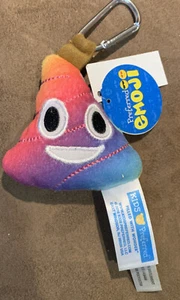 EMOJI RAINBOW POOP PLUSH KEYRING HANG ANYWHERE SUPER CUTE!! - Picture 1 of 2