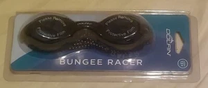 Dolfin Swim Goggles Black Bungee Racer Swimming Water Sports Ages 13+ New - Picture 1 of 1