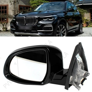 5Pin Memory Blind Spot Line Black Painted Mirror For BMW X5 2019-2022 Left Side - Picture 1 of 12