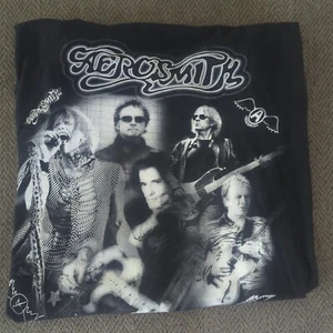 Vtg Y2K 2002 Aerosmith Tour Rock Band Concert T-Shirt Size XXL 2XL Cygnus - Picture 1 of 9