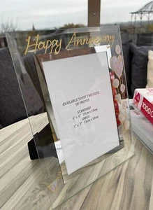Personalised/Non Personalised 60th Anniversary Frames Port 3 Designs/2 Sizes - Picture 1 of 18
