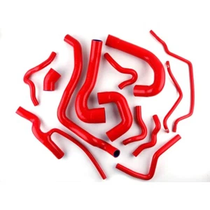 Red For 2004-2011 SAAB 93 9-3 1.8T 2.0T B207 Silicone Radiator Heater Hose Kit - Picture 1 of 14