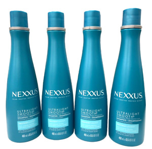 4 Pack (13.5 oz each) NEXXUS Ultralight Smooth SHAMPOO Frizz Protection Protein