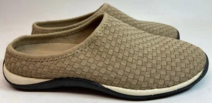 L.L. Fagiolo (indossato una volta) tessuto tortora morbido slip on mulo casual 7 M $125 - Foto 1 di 8