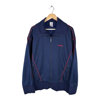 Rare Vintage 70s Made in YUGOSLAVIA ADIDAS TRACK TOP  JACKET Navy Size US M - Image 1 of 4