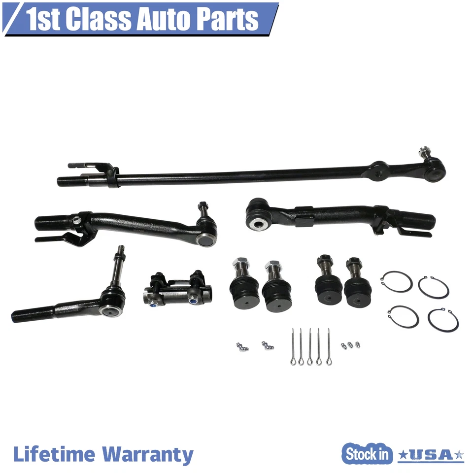 Kit de 9 rótulas de dirección delantera para Ford F-250 Super Duty 2005-2016 Foto 1 de 3