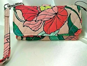 Vera Bradley's SMARTPHONE WRISTLET in VINTAGE FLORAL Pattern Wallet, Purse NWT - Picture 1 of 12