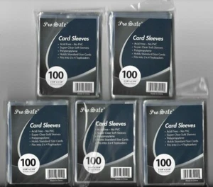 500 TOP LOAD SOFT SLEEVES CARD HOLDERS CARD SLEEVES BRAND NEW FREE SHIPPING - Picture 1 of 2