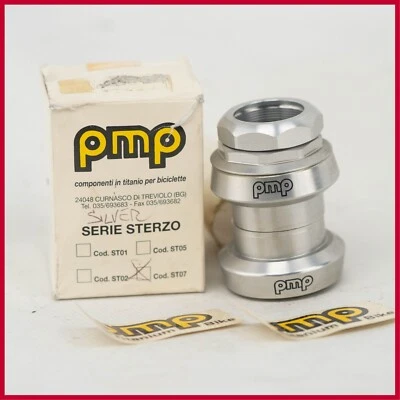 NOS PMP ST07 SILVER 1+1/8 INCHES HEADSET VINTAGE OLD MTB MOUNTAIN BIKE THREADED - Image 1 of 4