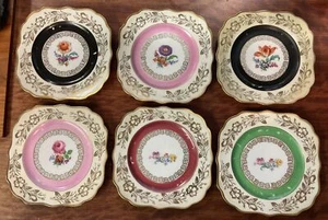 Lote de 6 - Placas cuadradas estilo Schumann York 7350 Dresden 8" - Varios colores - Imagen 1 de 8