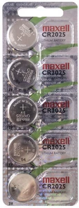 5 x Maxell CR2025 / CR 2025 Lithium 3 Volt Knopfzelle  Blister Batterie xxx - Bild 1 von 1