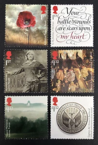 GB 2016 MNH First World War WW1 The Great War Mint Stamp Set with Free UK P&P - Picture 1 of 1