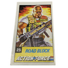 Action Force Original Collector's Card, Road Block, Roadblock, 25, Sticker