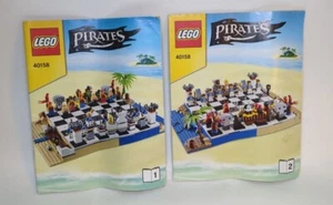 LEGO Pirates Chest Set Pirates 40158 Instruction MANUAL ONLY Lot of 2 Manuals  - Picture 1 of 1