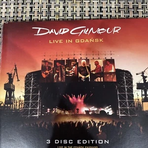 DAVID GILMOUR - Live In Gdansk - 3 CD - (Cover Has Rip) CDs Are Mint Like New - Picture 1 of 3