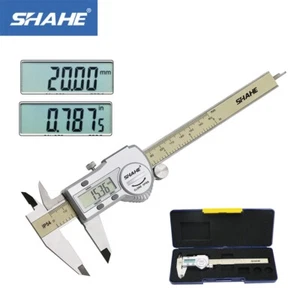 SHAHE Calipers 0-150 mm Vernier Caliper Micrometer Gauge IP54 Digital Calipers - Picture 1 of 6