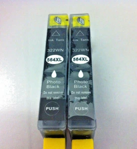 564 XL Photo Black Inkjet for HP Photosmart B8550 C6380 C6300 C5300 D7560 D5460 - Picture 1 of 2