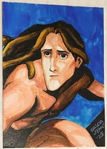 2025 ONE OF ONE Original Art 1/1 Disney Tarzan Sketch by Jason Saldajeno - Picture 1 of 1