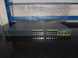 Cisco 2960G Series WS-C2960G-24TC-L Gig switch W 4 BaseT/SFP - Picture 1 of 4