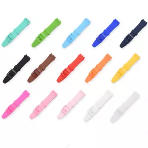 Silicone Strap For Swatch Jelly Three Eyes Classic 12/17/19/20MM Trigeminal Band - Picture 1 of 32