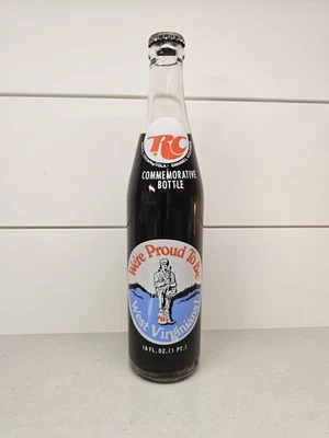 Garrafa comemorativa 1974 RC Cola West Virginia 1863-1974 “We’re Proud To Be” - Imagem 1 de 4