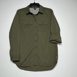 Eddie Bauer Damen Mountain Ripstop Vented Button Down Shirt - Grün - Größe M - Bild 1 von 24