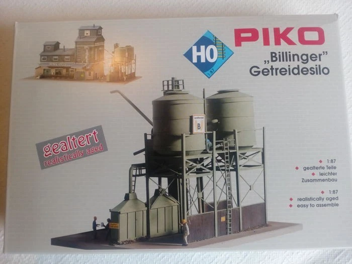 Piko 61115 HO Billinger's Co-Op Silos Kit - Image 1 of 1