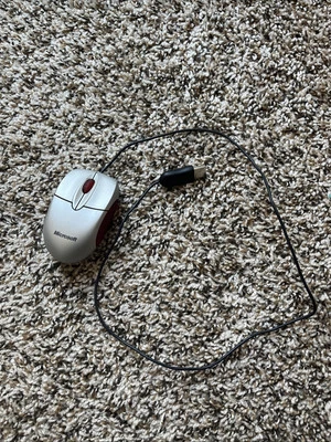 Microsoft Model 1020 Optical Mouse X801938, Red | USB OEM Mouse (Used, Working) - Image 1 of 3