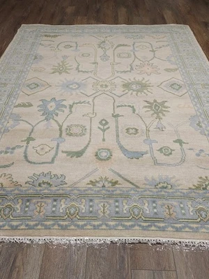 Turkish Bohemian Rug,Turkish Oushak Rug,Turkish Contemporary Oushak Rug,6x9Ft - Image 1 of 4