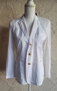 Ralph Lauren Urban Spectra Blazer donna bianco con bottoni logo oro 100%... - Foto 1 di 8