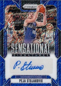 Peja Stojakovic 2024-25 Panini Prizm Auto 16/25 Jersey Number 1/1 - Picture 1 of 2