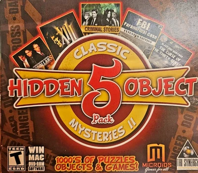Hidden Object 5 Pack: Classic Mysteries II (Windows/Mac, 2014) 1000s of puzzles - Image 1 of 3
