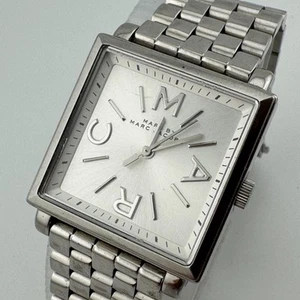 Marc Jacobs Quartz Watch MBM3285 Women 50m Silver Square Steel New Battery 6" - Picture 1 of 6