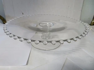 Vintage Imperial Kerzendocht Kuchenständer Standfuß Kuchen 3"T x 9 7/8"W wunderschön - Bild 1 von 7