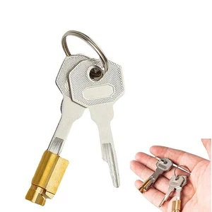 Schlüssellochsperrer Steckschloss Mit Schlüssel Möbeleinsatzschlösser Steckschlo - Bild 1 von 9