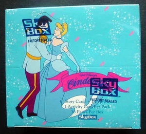 NEW 1995 Skybox WALT DISNEY CINDERELLA Factory Sealed Wax Pack Box 36 Packs - Picture 1 of 12
