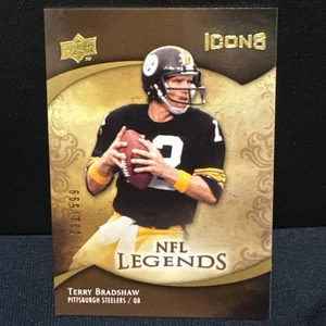 2009 Upper Deck Icons NFL Legends /599 Terry Bradshaw #194 HOF Pitt Steelers SP - Bild 1 von 3