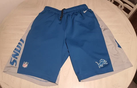 Nike NFL On Field Mens Dri-Fit Detroit Lions Team Workout Shorts Size Large Cover