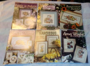 LOTE DE COLECCIÓN OCIO ARTES PUNTO DE CRUZ FOLLETOS JARDÍN FLORES NARCISO AGRIDULCE - Imagen 1 de 5