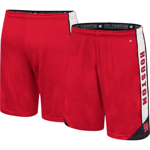 Men's Colosseum Red Houston Cougars Haller Shorts Cover