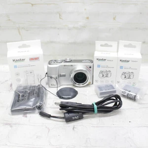 Panasonic LUMIX DMC-TZ1 5MP 10.0x Optical Zoom Lens Silver 2 New Battery 1 Charg - Picture 1 of 15