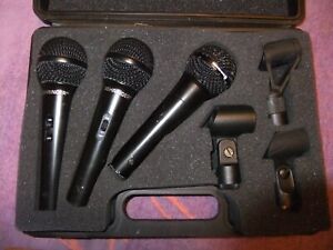 Behringer Super Cardioid XM1800S Microphone 3-pack
