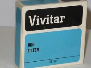*** * 48mm - Vivitar 80B Blue Filter #48f-ntt * *** * - Picture 1 of 3