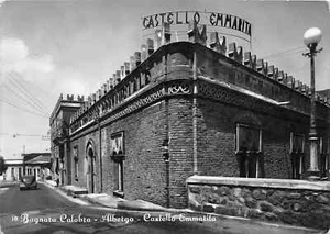 166) CARTOLINA BAGNARA CALABRA ALBERGO CASTELLO EMMARITA AUTO VG REGGIO CALABRIA - Imagen 1 de 2